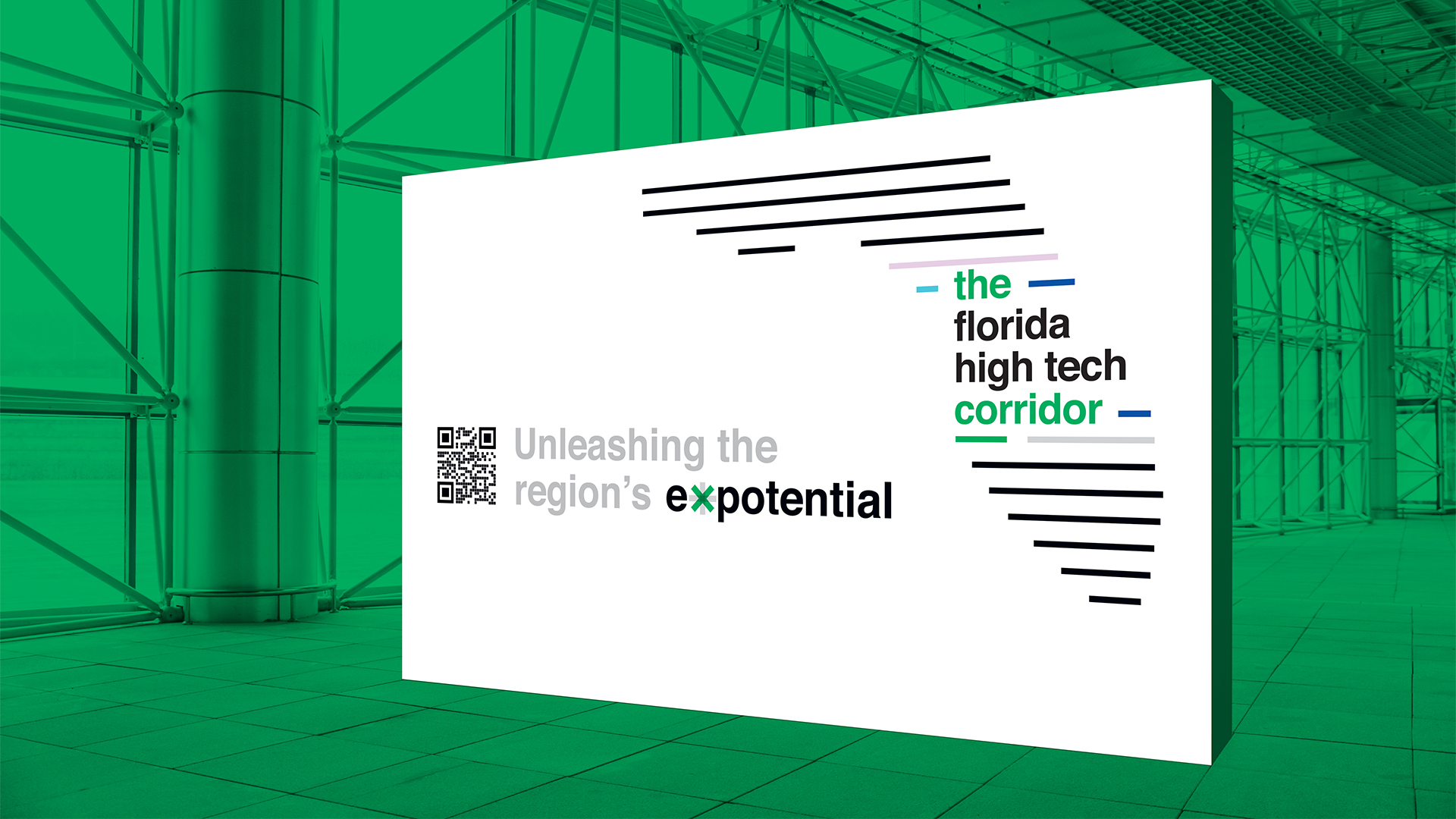The Florida High Tech Corridor Trade Show Booth Background